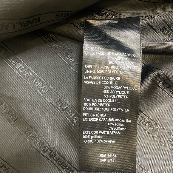 Karl Lagerfeld Paris Faux Fur Tiger Print Coat - Large - Picture 4 of 7